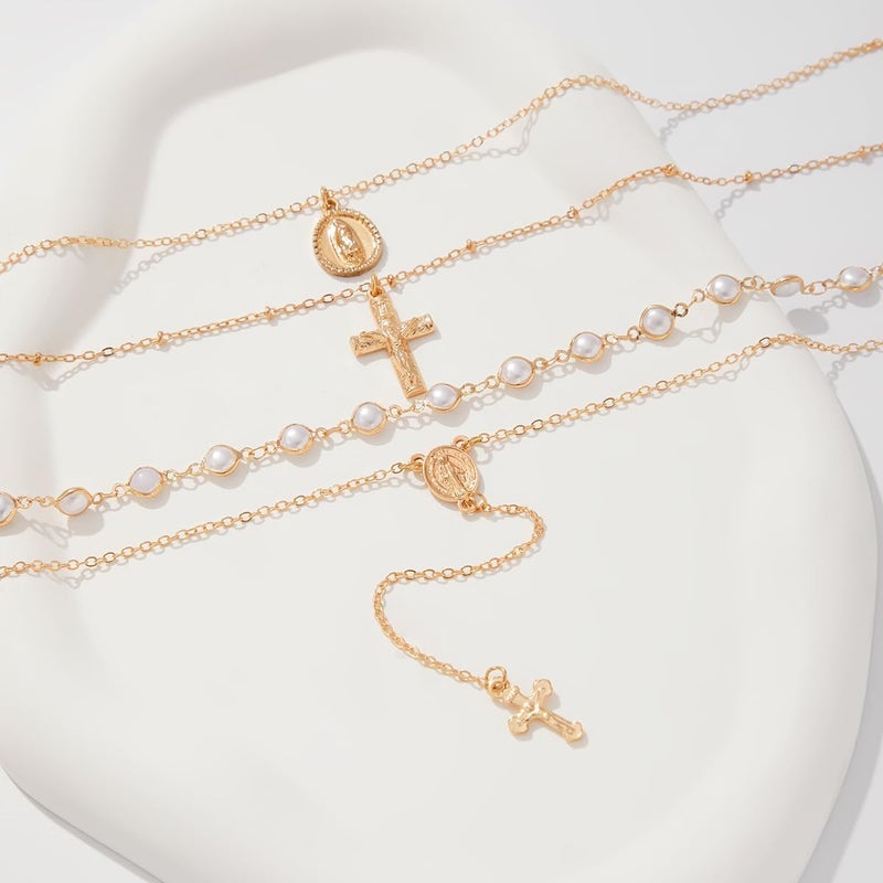 KURTCB Rhinestone Necklace for Women Boho Long Y Lariat Necklace Colorful Summer Beach Jewelry - Image 3
